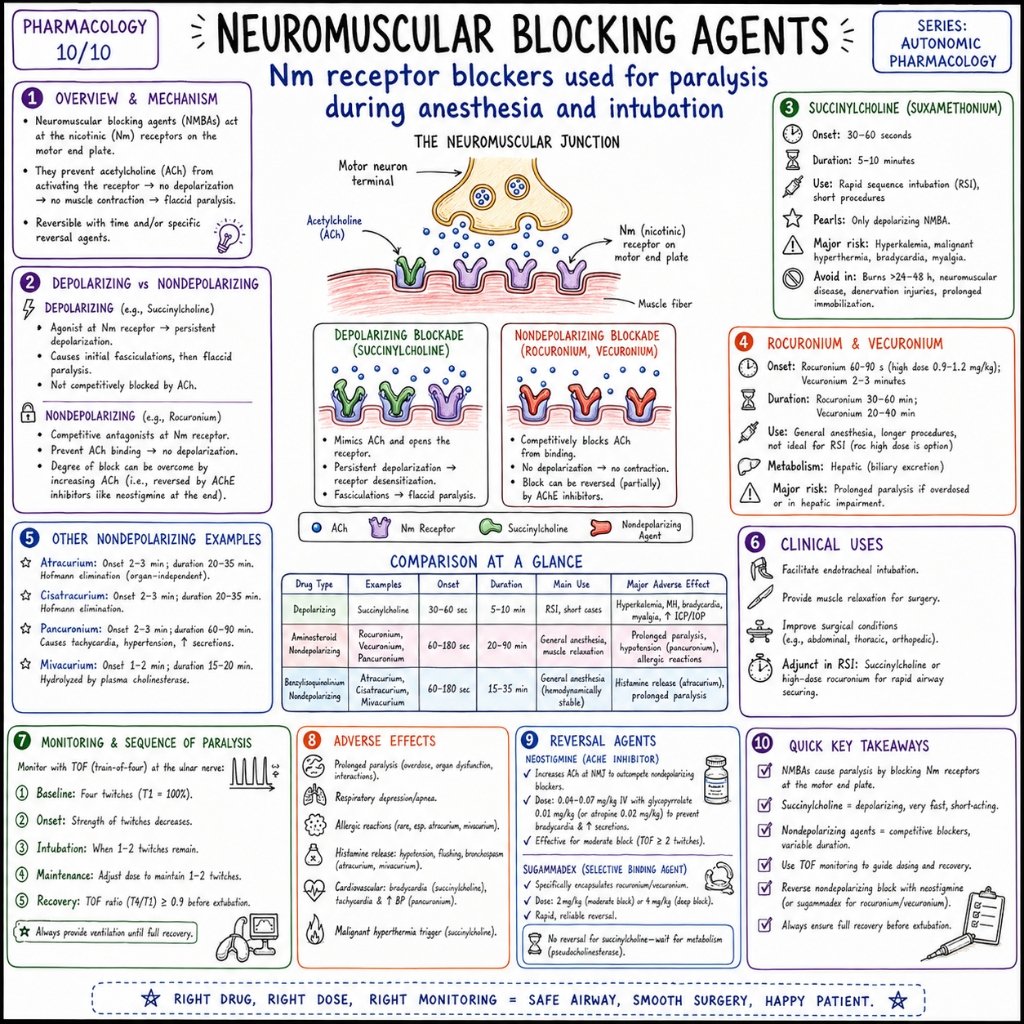 Neuromuscular Blocking Agents: Nm Receptor Blockers